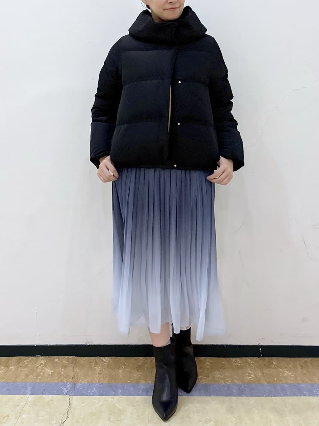 akariさんの「index｜KAWADAダウンショートコート【撥水／洗濯機OK／静電気防止裏地】《XS～LL》」を使ったコーディネート