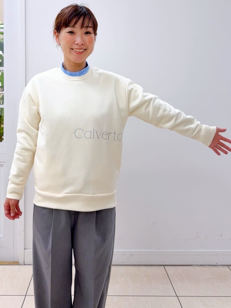 Osawaさんの「Dessin｜【洗える】裏起毛ロゴスウェット」を使ったコーディネート
