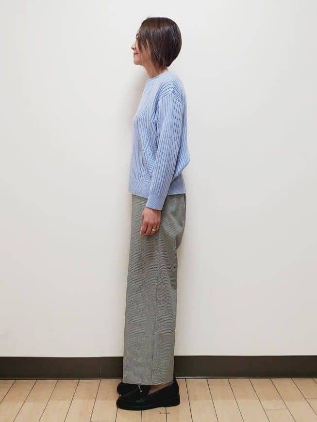 yuuさんの「Reflect｜【ゆったり着られる◎】ワイドリブニットプルオーバー」を使ったコーディネート
