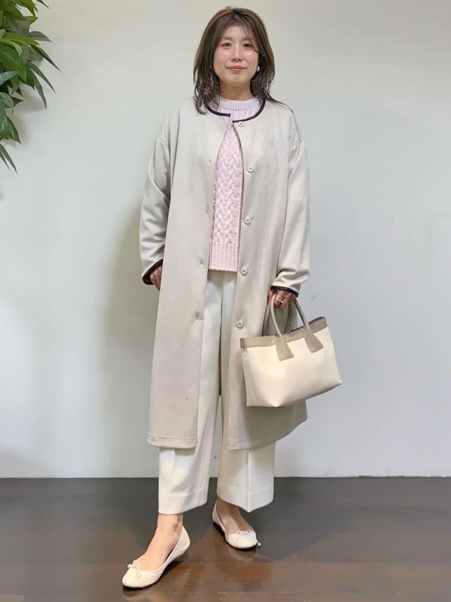 tomoさんの「UNTITLED｜【洗える】スポンディッシュ ケーブル柄ニット」を使ったコーディネート