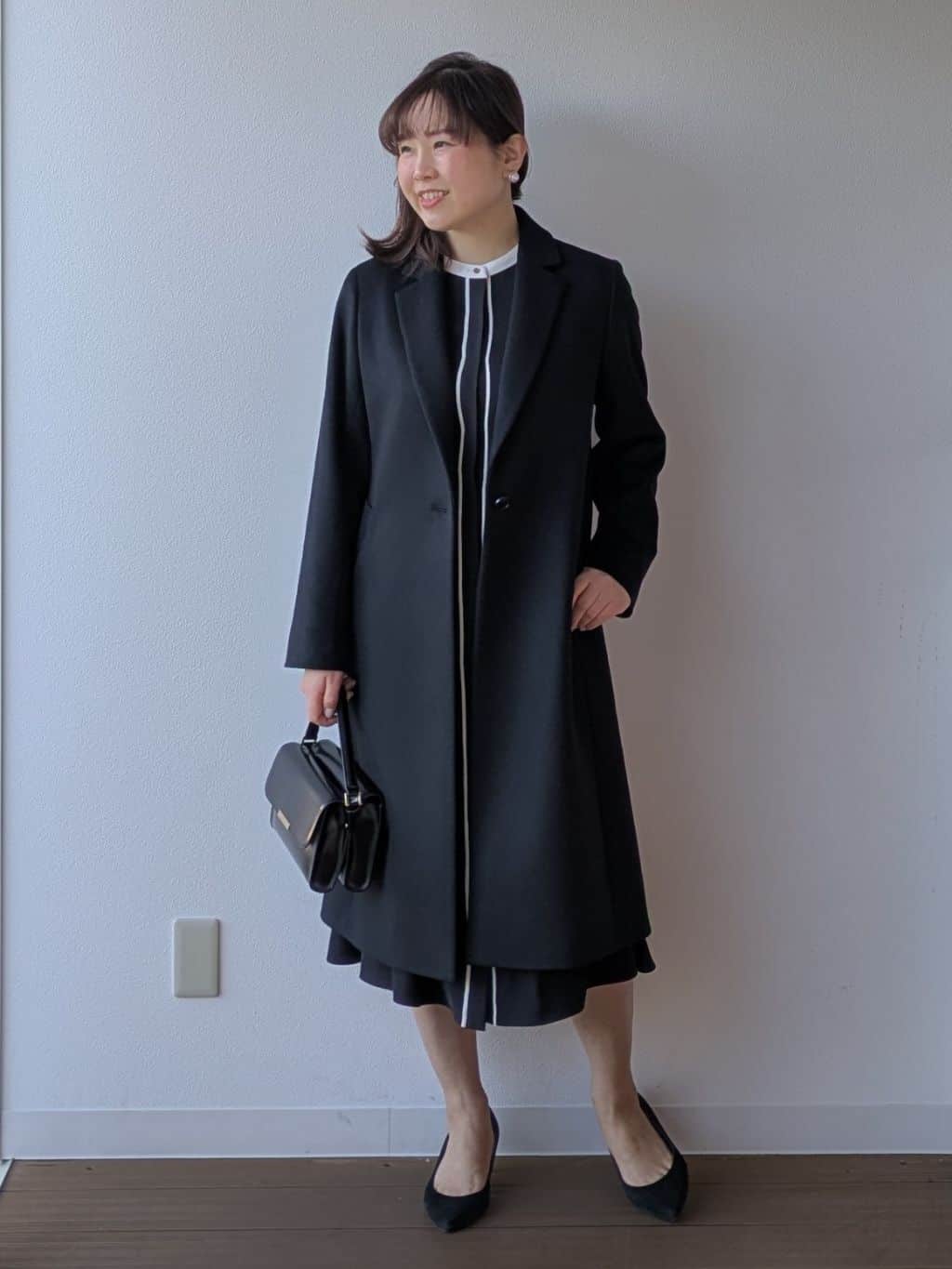 なみきさんの「UNTITLED｜【スタイリッシュ／オンオフ兼用】ウールチェスターコート」を使ったコーディネート