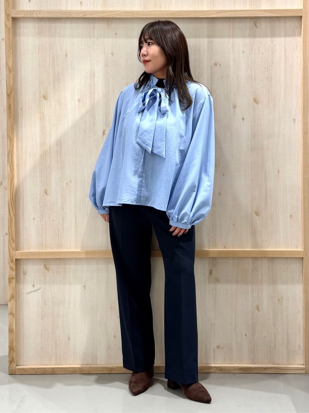 nanaさんの「THE SHOP TK｜【通勤スタイルに】ダブルクロス ノーカラージャケット/セットアップ可」を使ったコーディネート
