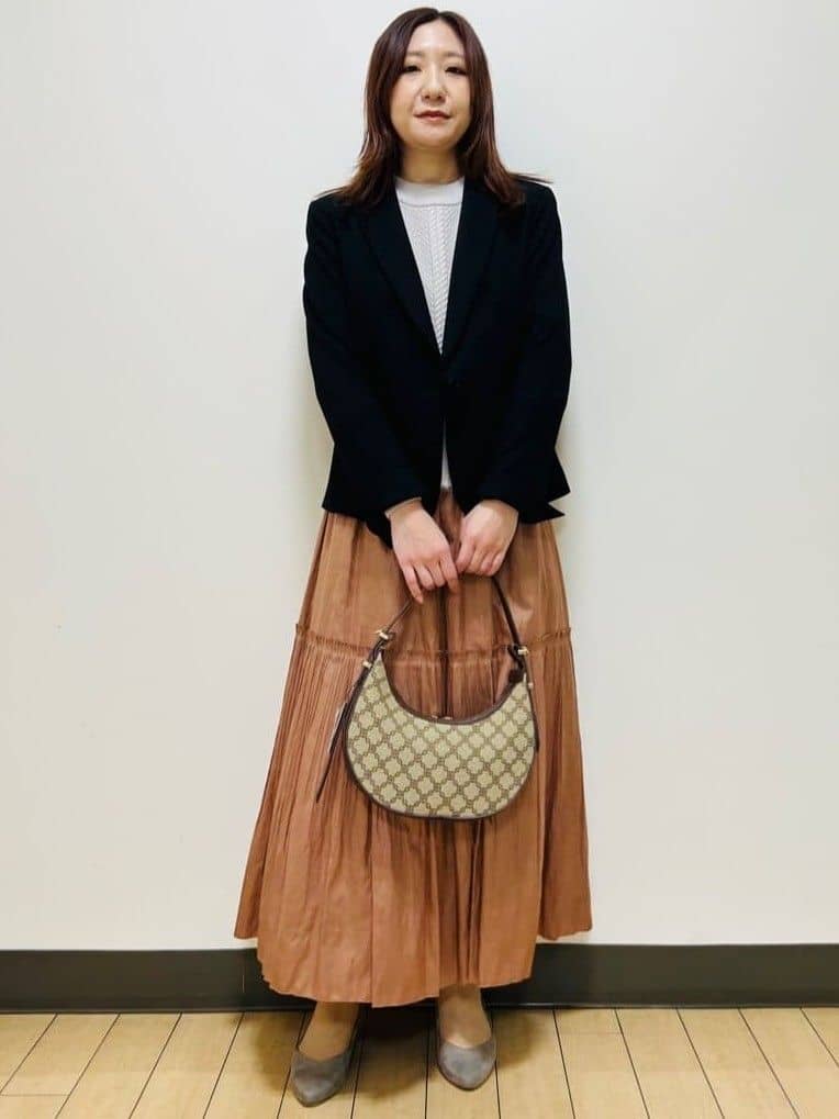 miiiさんの「Reflect｜【腰周りすっきり◎】プリーツギャザースカート」を使ったコーディネート