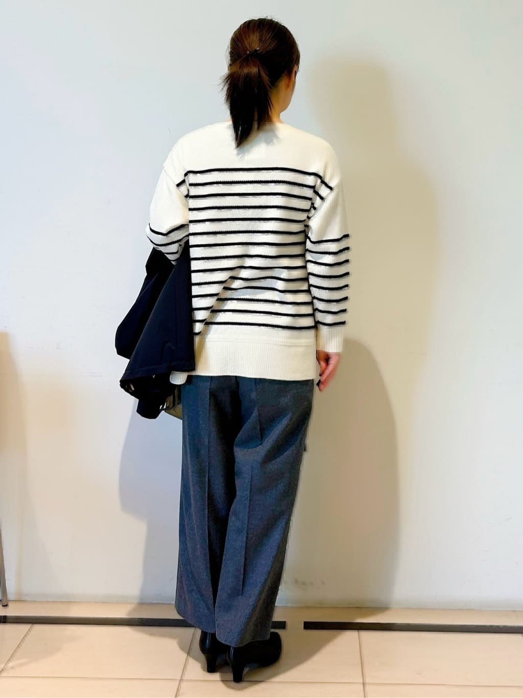 ひーさんの「Reflect｜【腰周りすっきり◎】ワイドクロップドパンツ」を使ったコーディネート