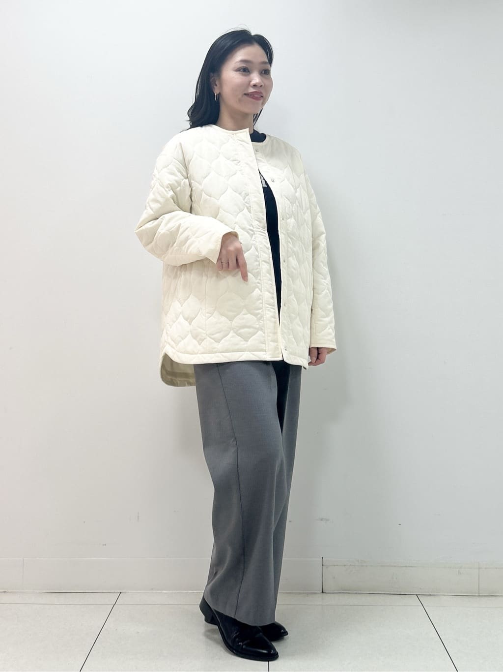 Kaiさんの「Dessin｜【洗える】裏起毛セミワイドツイルパンツ」を使ったコーディネート