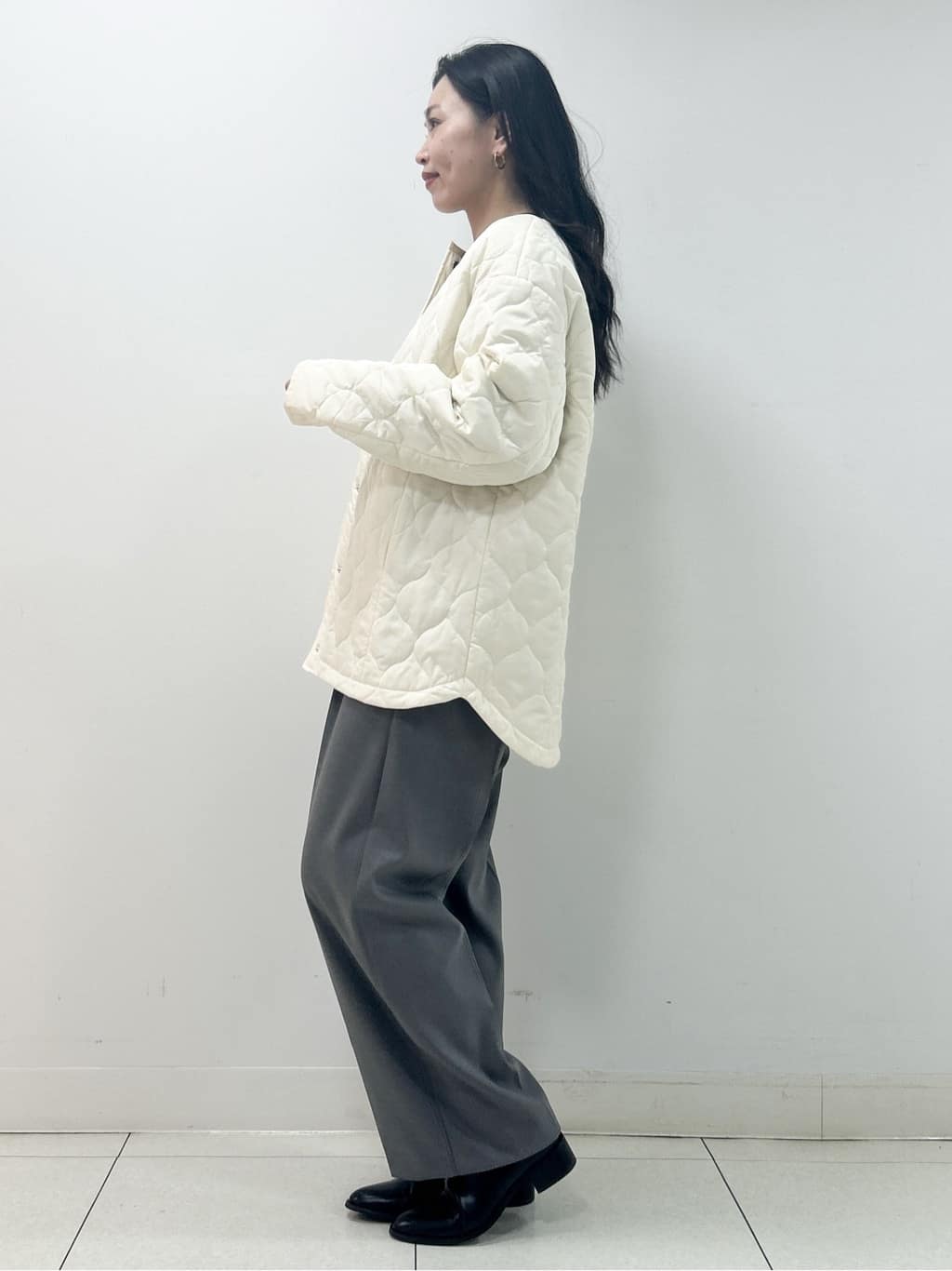 Kaiさんの「Dessin｜【洗える】裏起毛セミワイドツイルパンツ」を使ったコーディネート