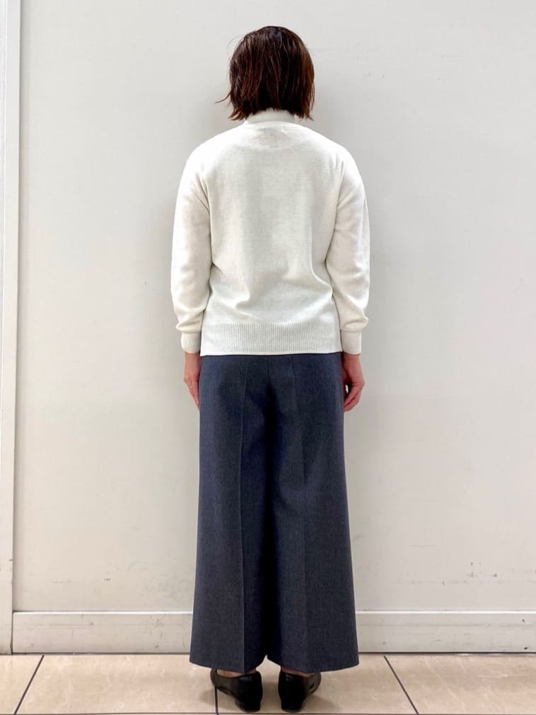 ksmさんの「Reflect｜アーガイル柄ハイネックニット」を使ったコーディネート