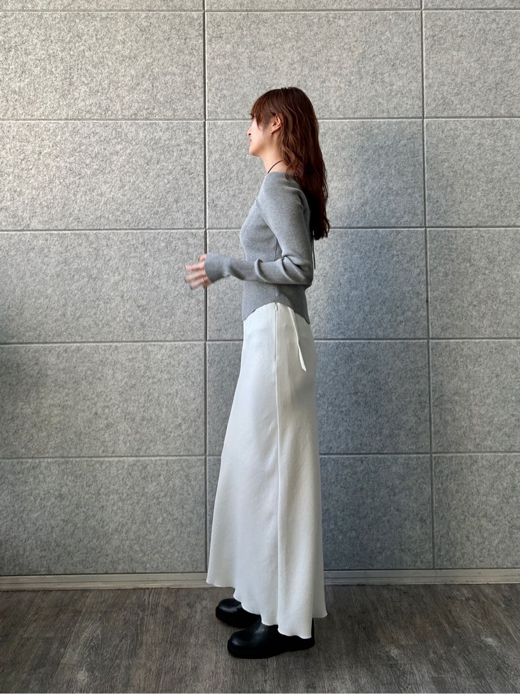 harunaさんの「CODE A｜square fit knit」を使ったコーディネート