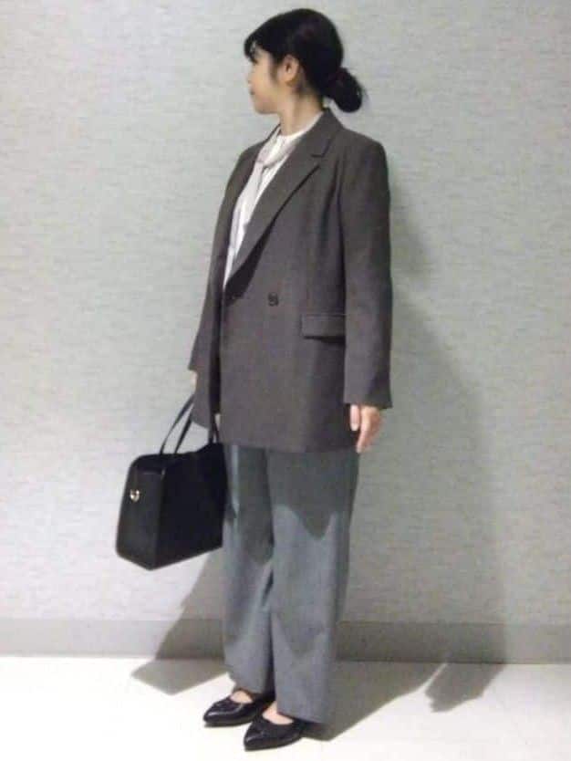 sakoさんの「Reflect｜【配色ボウタイ付き】八分袖ジョーゼットブラウス」を使ったコーディネート