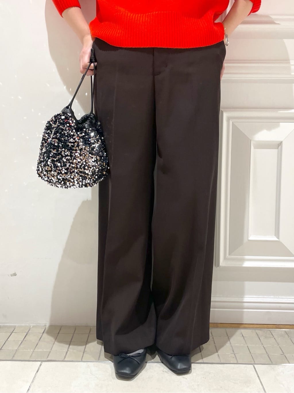 makiさんの「DRESSTERIOR｜◆ソフトレザーバレエシューズ」を使ったコーディネート
