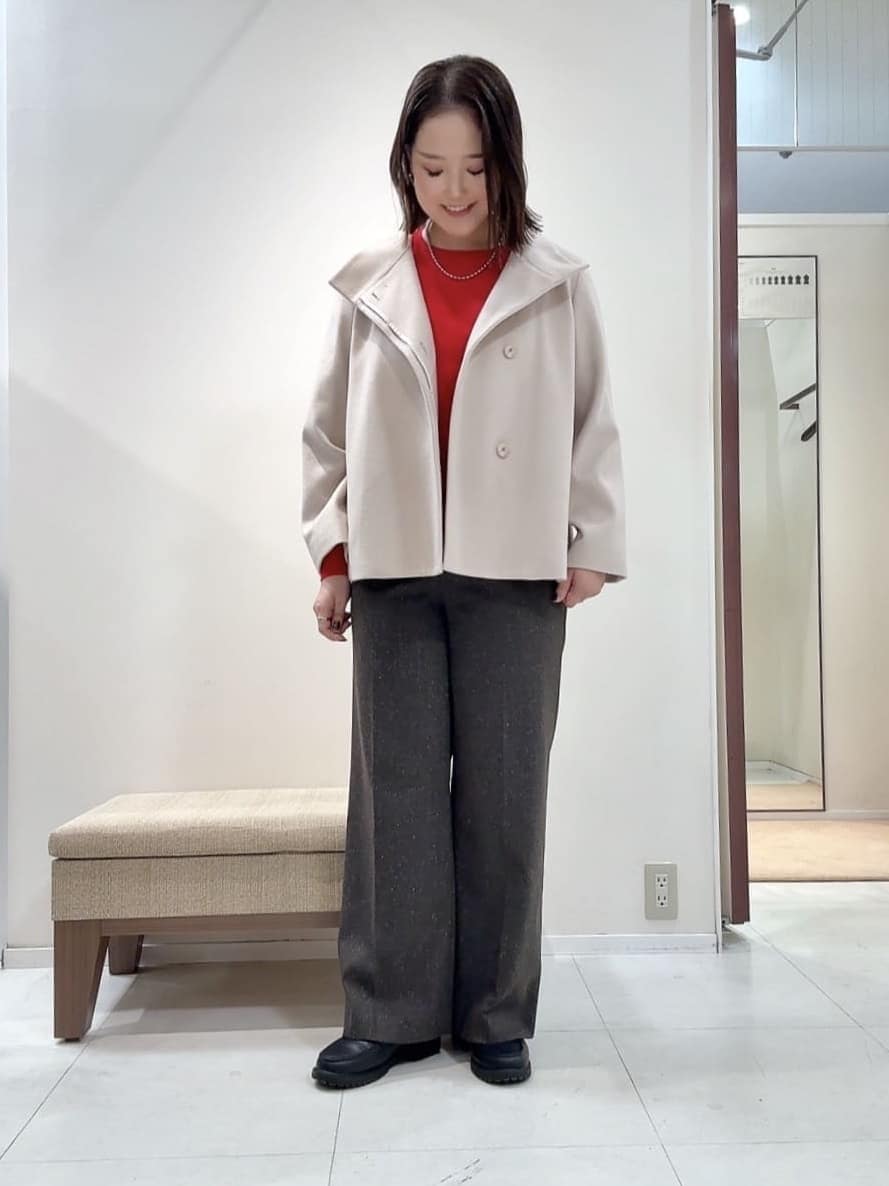 YUIさんの「UNTITLED｜【着回しが効く／オンオフアウター】ウールショートコート」を使ったコーディネート