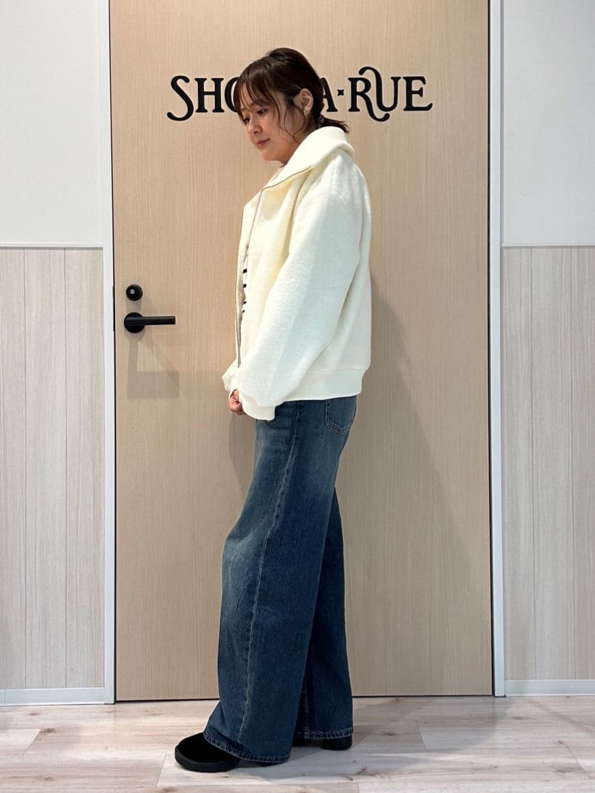 funafunaさんの「SHOO･LA･RUE｜【S-LL】軽くてふんわりあたたかい スライバージャケット」を使ったコーディネート