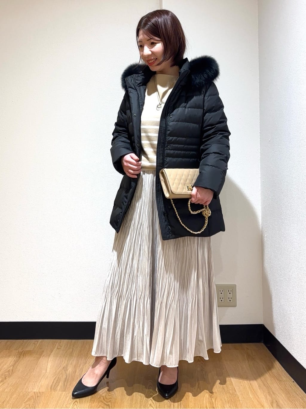 MIKIKOさんの「UNTITLED｜【洗える】モックネックミラノリブニット」を使ったコーディネート