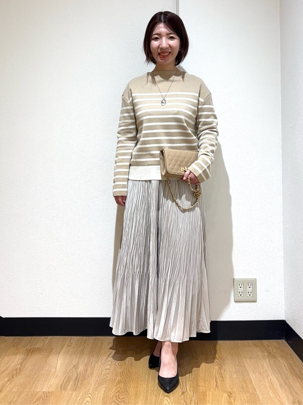 MIKIKOさんの「UNTITLED｜【洗える】モックネックミラノリブニット」を使ったコーディネート