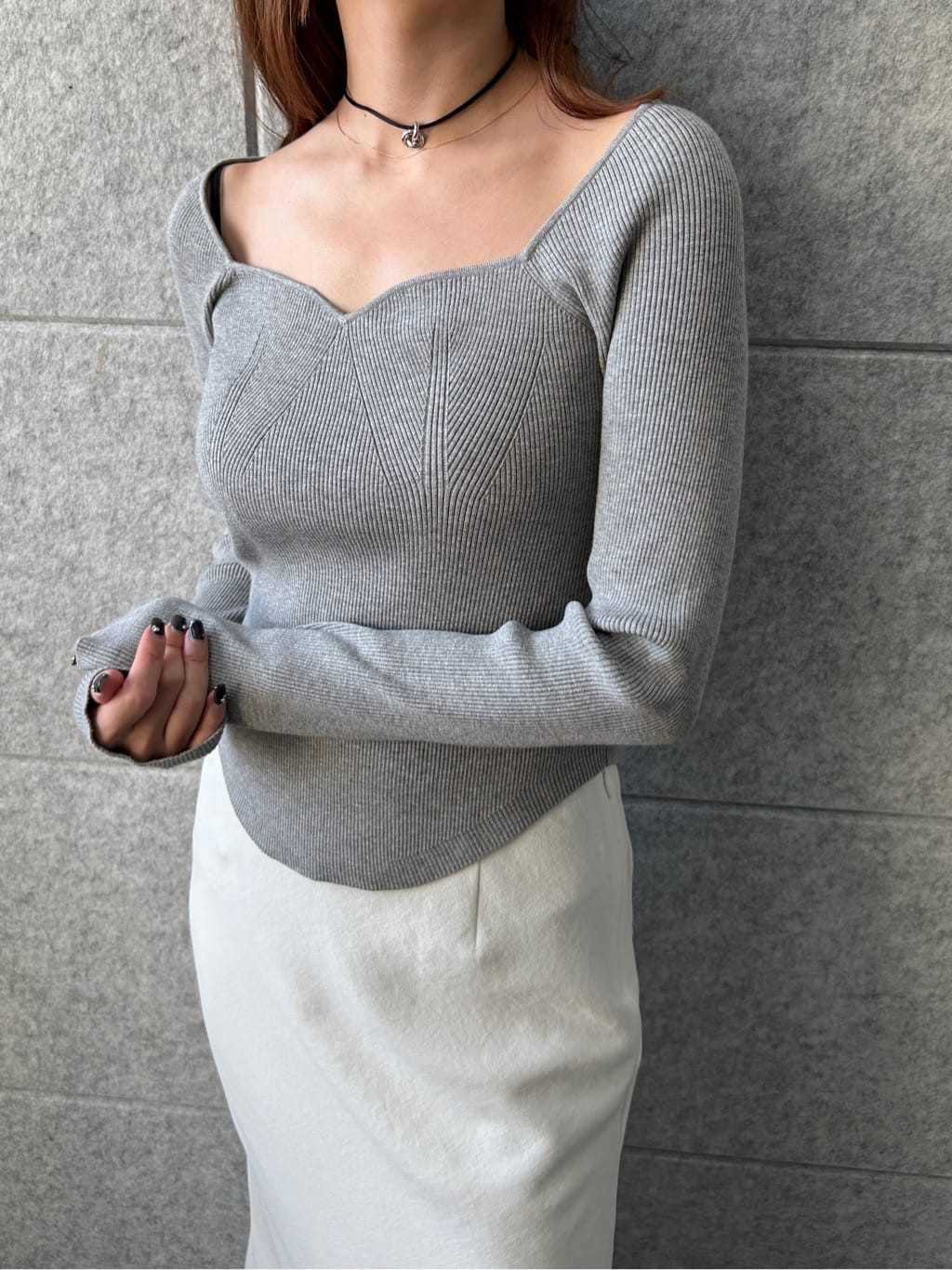 harunaさんの「CODE A｜square fit knit」を使ったコーディネート