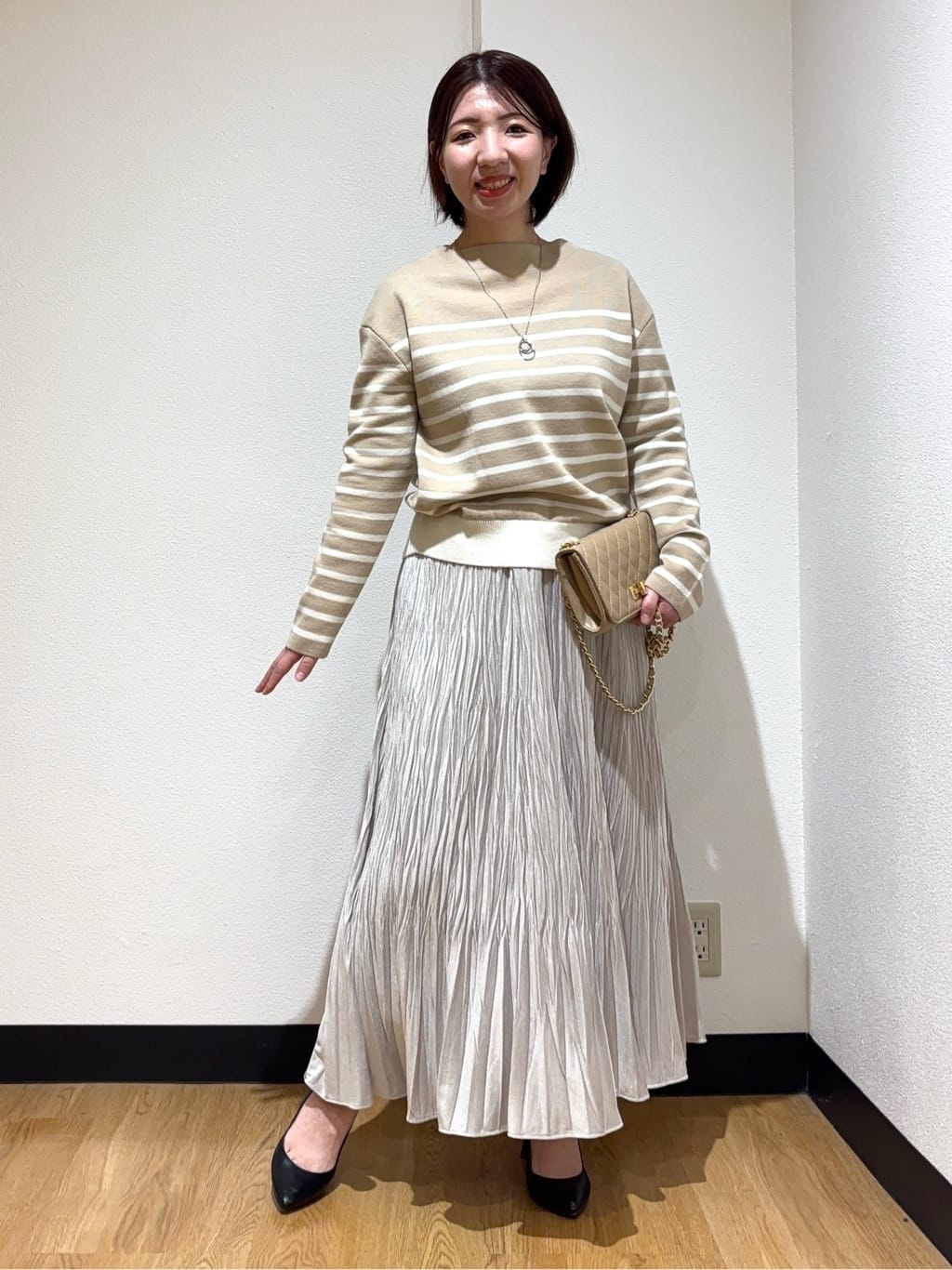 MIKIKOさんの「UNTITLED｜【洗える】モックネックミラノリブニット」を使ったコーディネート