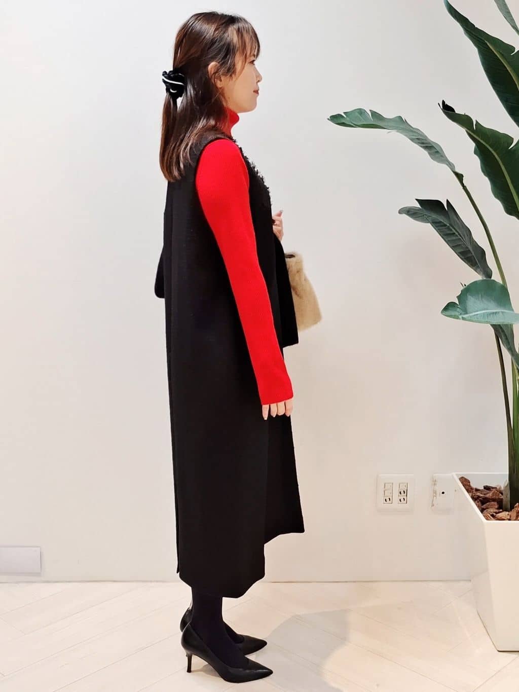 YuKaRiさんの「UNTITLED｜【洗える/アンサンブル可能/ウール100%】リブタートルネックウールニット」を使ったコーディネート