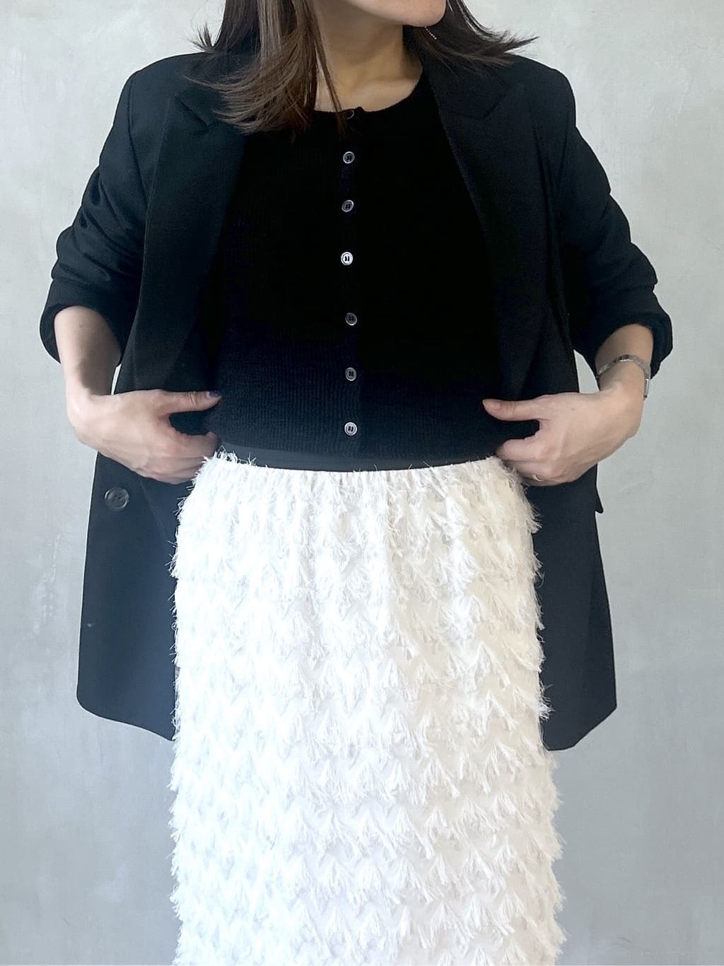 takaさんの「INDIVI｜Comfy SET UP｜ダブルブレストジャケット【再入荷／セットアップ対応／通勤／カセット服】」を使ったコーディネート