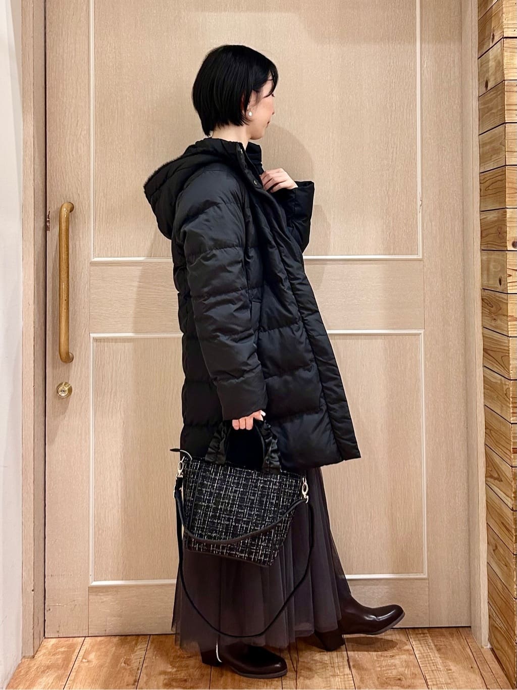 ちぐささんの「SHOO･LA･RUE｜【2WAY】上品に輝く ダイヤレーンネックレス」を使ったコーディネート