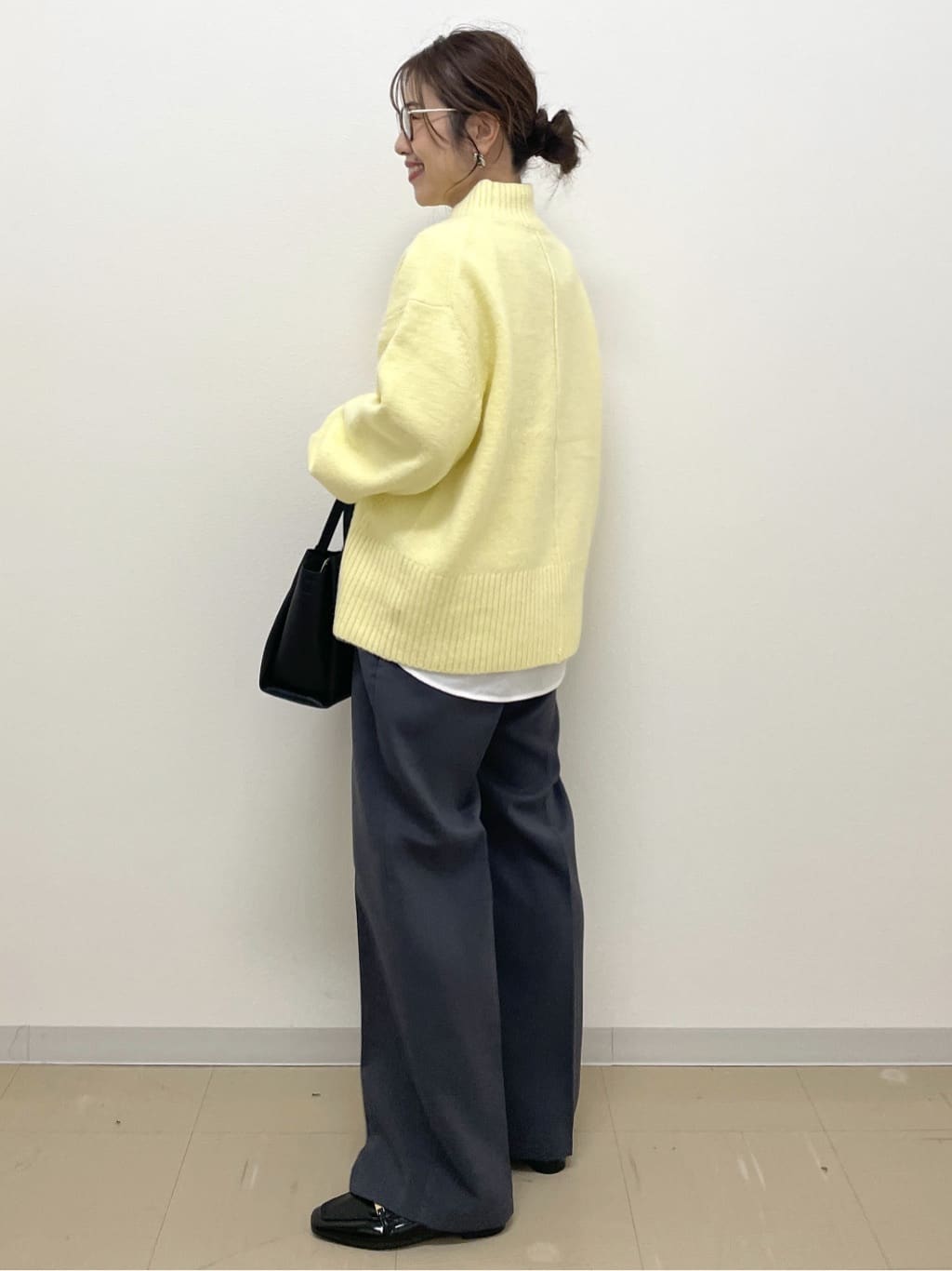 Akiさんの「OPAQUE.CLIP｜ふわふわハイネックニット【洗濯機OK】」を使ったコーディネート