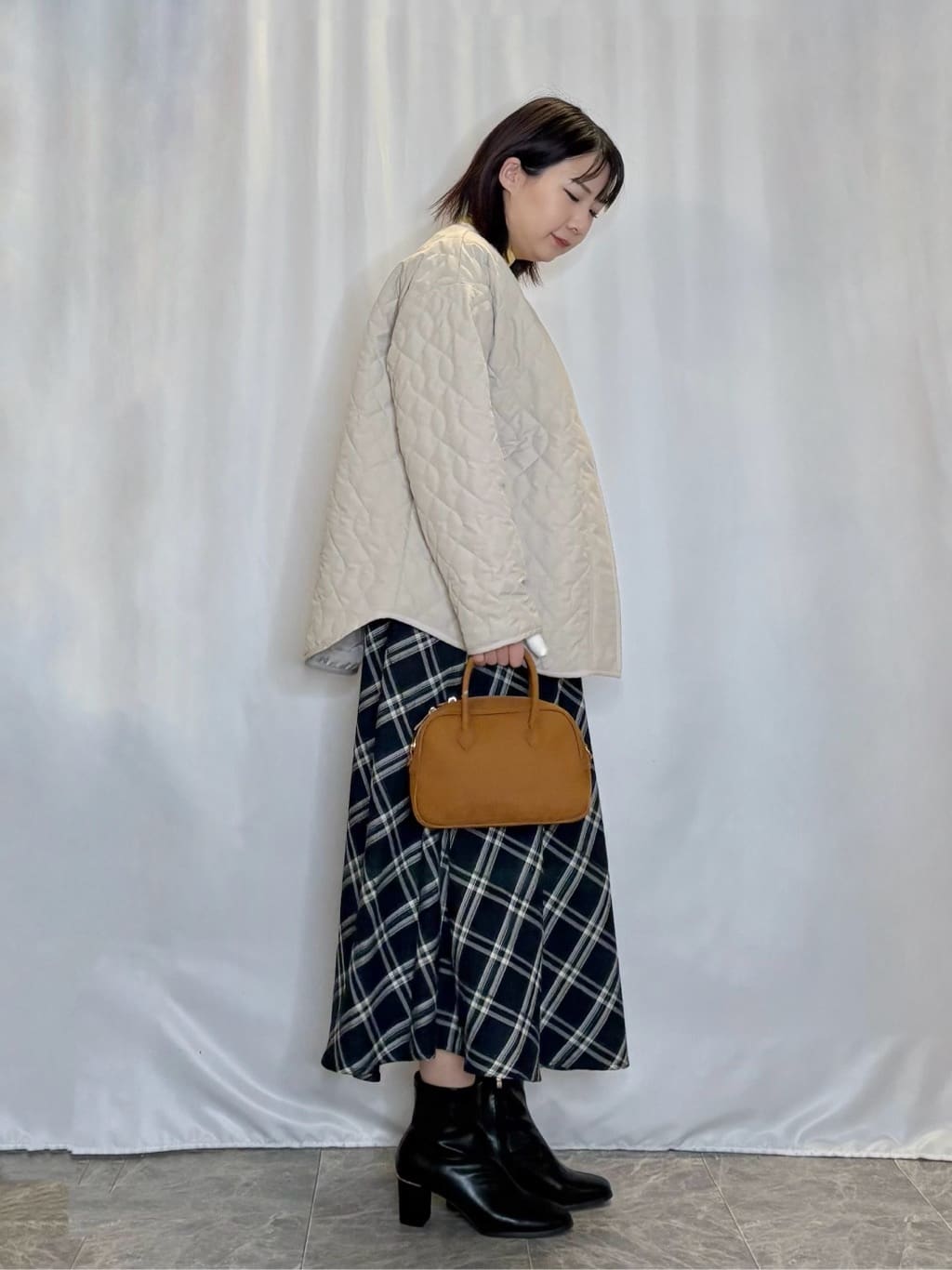 ネリさんの「SHOO･LA･RUE｜【洗濯機可/吸湿発熱】チクチクしにくいもちもちハイネックニット」を使ったコーディネート