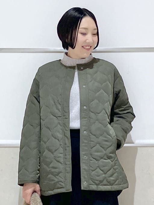 eriko さんの「Dessin｜【洗える】ハイネックベロアモールニット」を使ったコーディネート