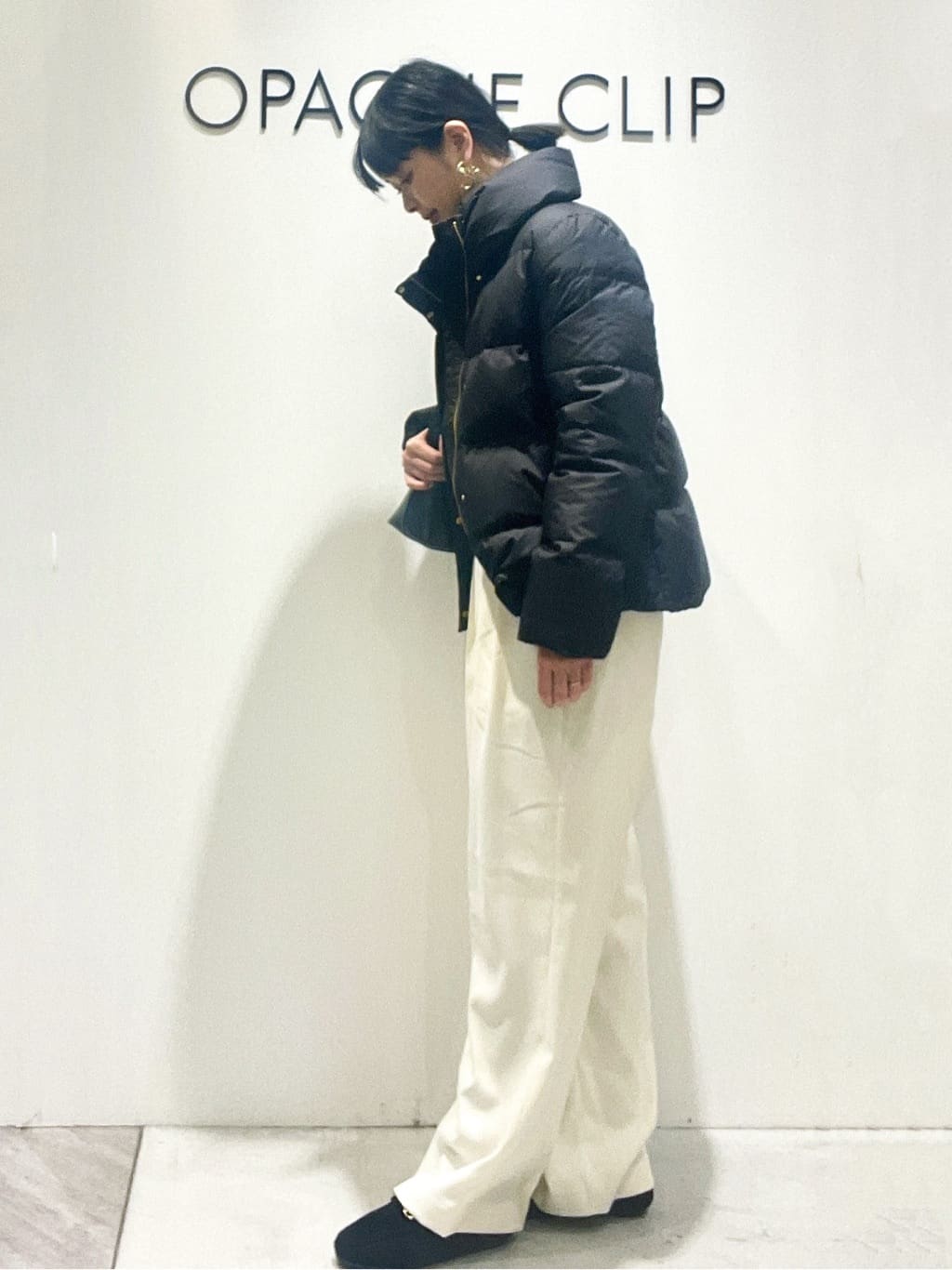 あいさんの「OPAQUE.CLIP｜撥水ショートダウン【防風／抗菌防臭／洗濯機洗い可】《SS～LL》」を使ったコーディネート