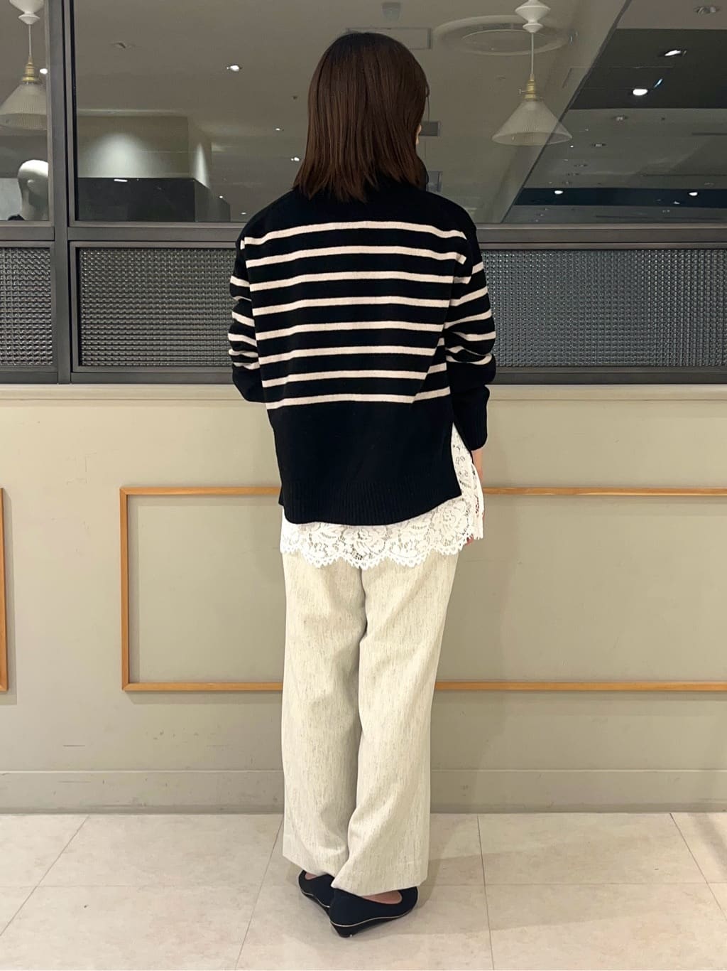 kumiさんの「INDIVI｜【カシミヤ混】ミドルゲージ ハイネックニット」を使ったコーディネート