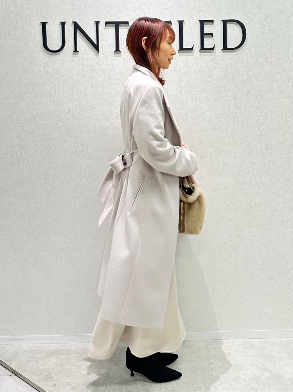 Miwaさんの「UNTITLED｜【きれいめ/スタイリッシュ】2WAYスタンドカラーロングコート」を使ったコーディネート