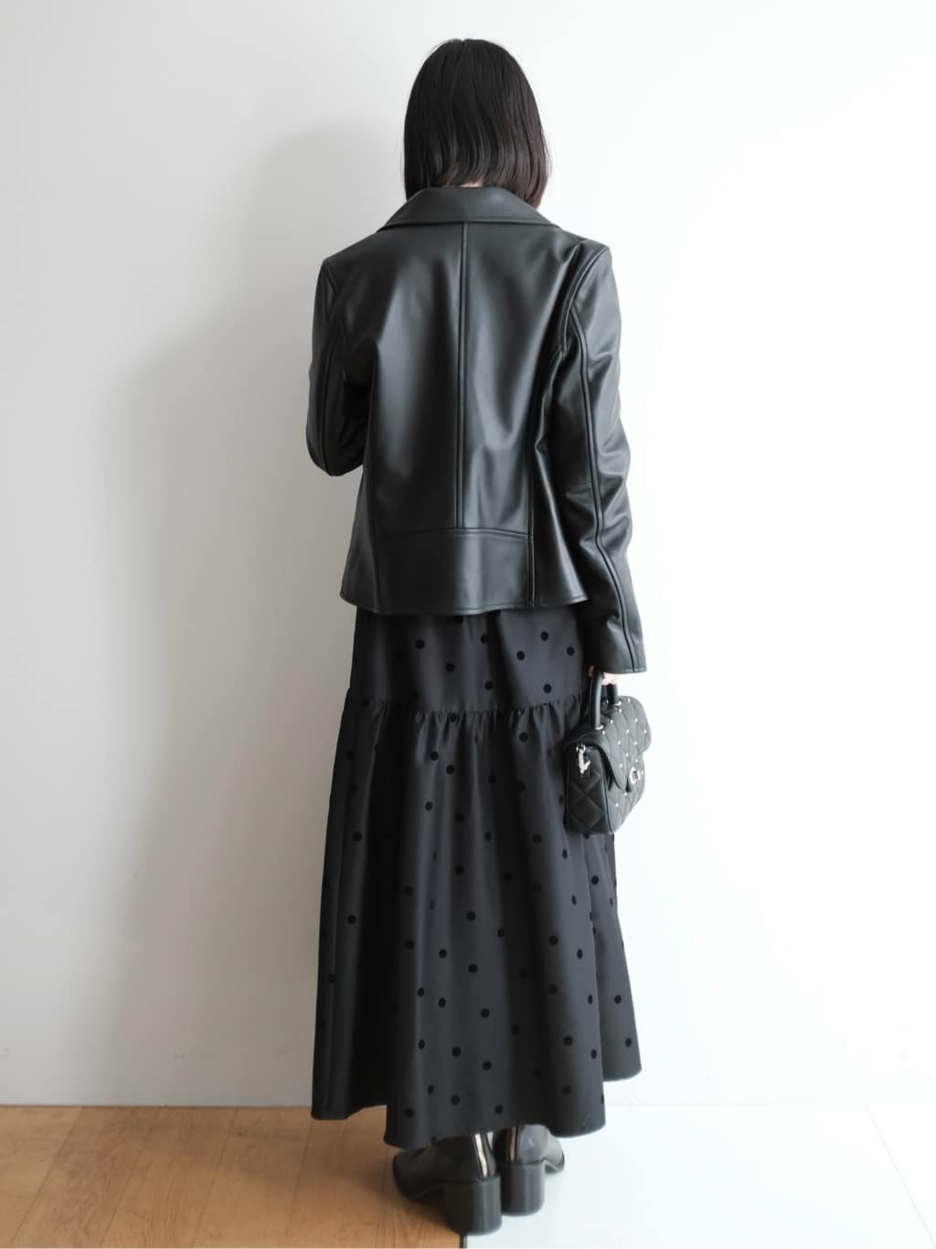 Kishimotoさんの「DRESSTERIOR｜【本革】レザーダブルライダース」を使ったコーディネート