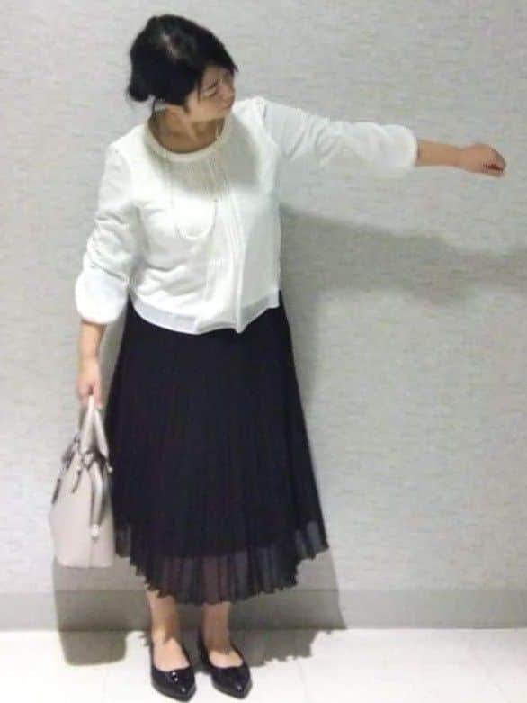 sakoさんの「Reflect｜【SS-4Lサイズ／通勤／セットアップ可】ノーカラージャケット」を使ったコーディネート