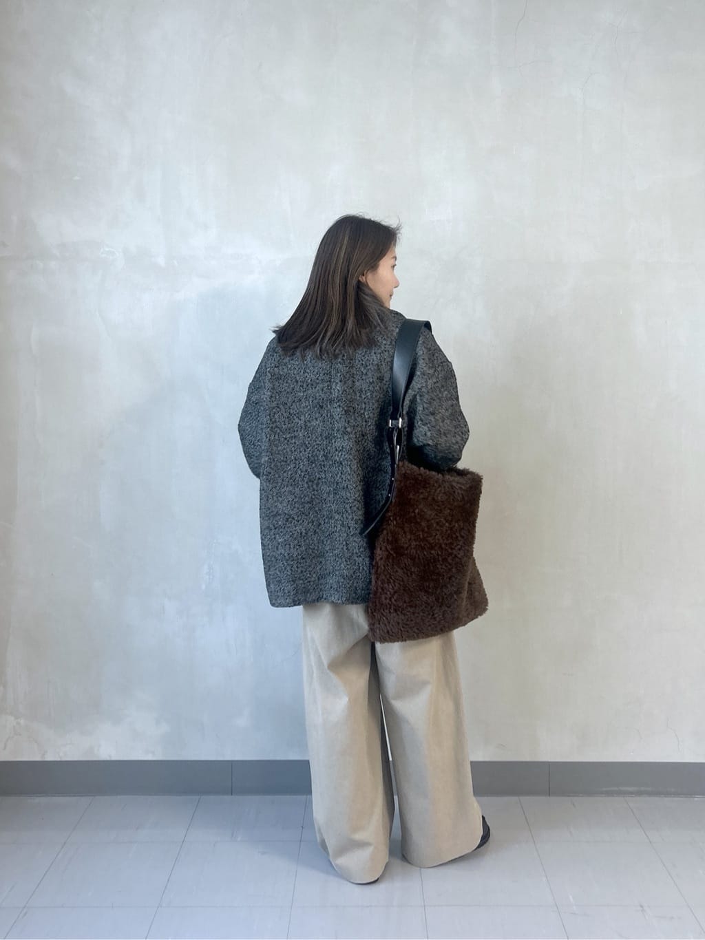 takaさんの「INDIVI｜ヘアリーボーダーポロニット」を使ったコーディネート