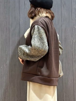 meiさんの「SHOO･LA･RUE｜【S-L/あったか】お袖チェック裏起毛トップス」を使ったコーディネート