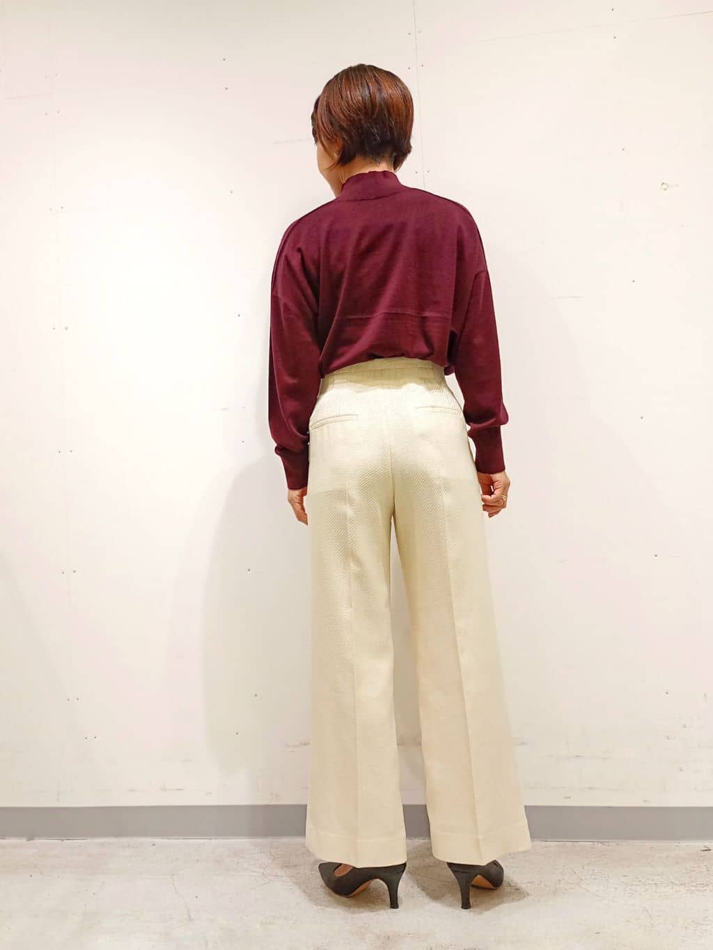 Kさんの「INDIVI｜【洗える／毛玉になりにくい】エクストラファインウール ハイネックニット」を使ったコーディネート