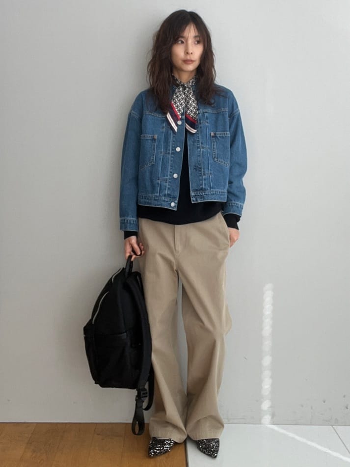 misaさんの「DRESSTERIOR｜【洗える/7色展開】ウォッシャブルコットンカシミヤニット」を使ったコーディネート