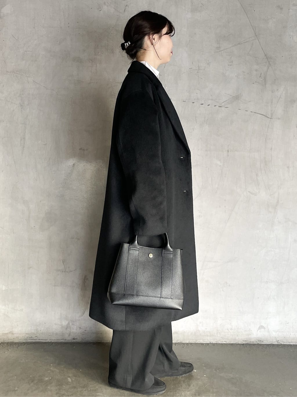 tomokoさんの「OPAQUE.CLIP｜カシミヤブレンドウールチェスターコート」を使ったコーディネート
