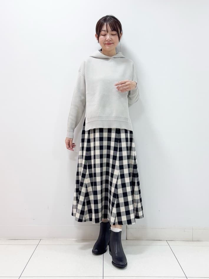 nakajoさんの「Dessin｜【洗える／体型カバー】ちょうどいいニットパーカ」を使ったコーディネート