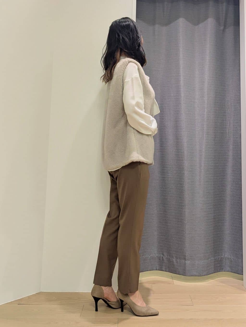 miiさんの「INDIVI｜ミンク調フェイクファージレ」を使ったコーディネート