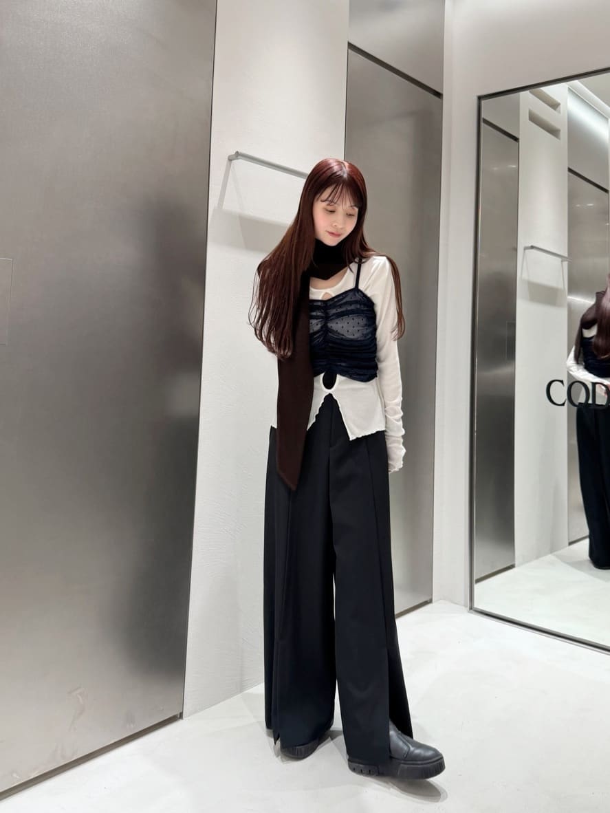 kanamiさんの「CODE A｜center slit wide pants」を使ったコーディネート