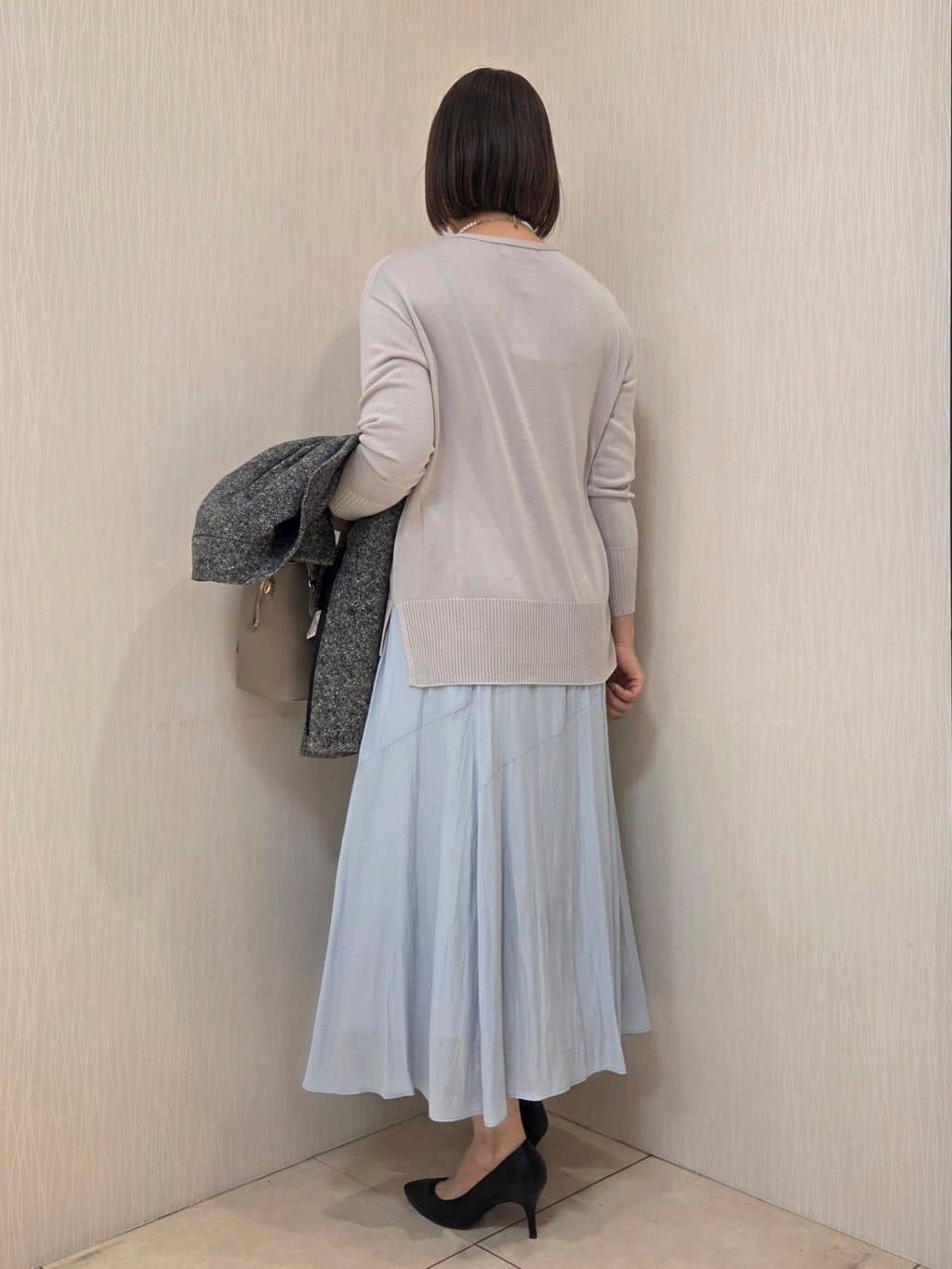 naokoさんの「UNTITLED｜【スタンドカラー/オンオフ使える】クラシカルツイードコート」を使ったコーディネート
