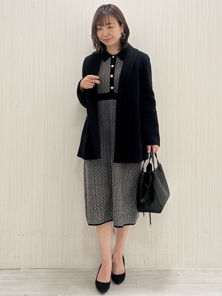 yuさんの「COUP DE CHANCE｜【リバー仕立て／裏地無し】軽く羽織れるウールリバーコート」を使ったコーディネート