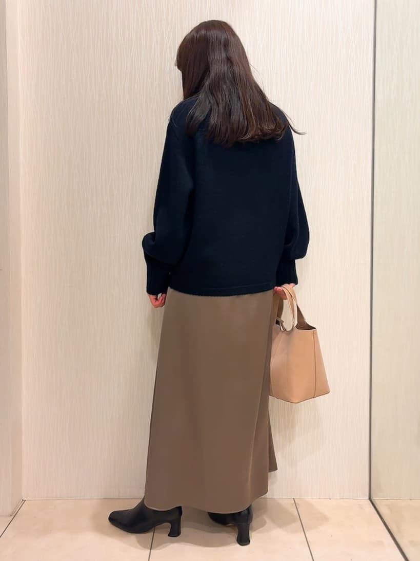 SAHOさんの「UNTITLED｜【洗える】スポンディッシュ ボトルネックニット」を使ったコーディネート