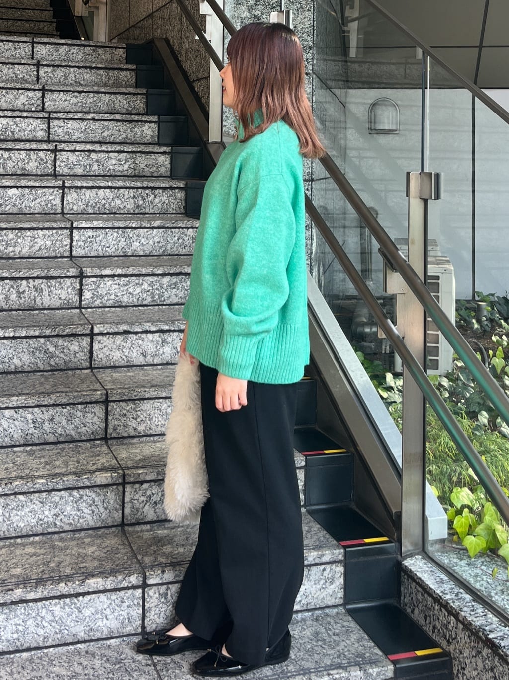 HANNAさんの「OPAQUE.CLIP｜ふわふわハイネックニット【洗濯機OK】」を使ったコーディネート