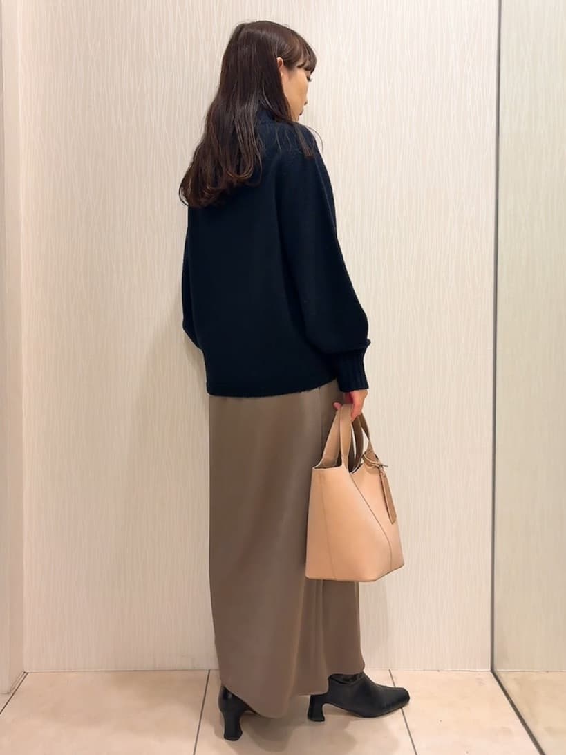 SAHOさんの「UNTITLED｜【洗える】スポンディッシュ ボトルネックニット」を使ったコーディネート