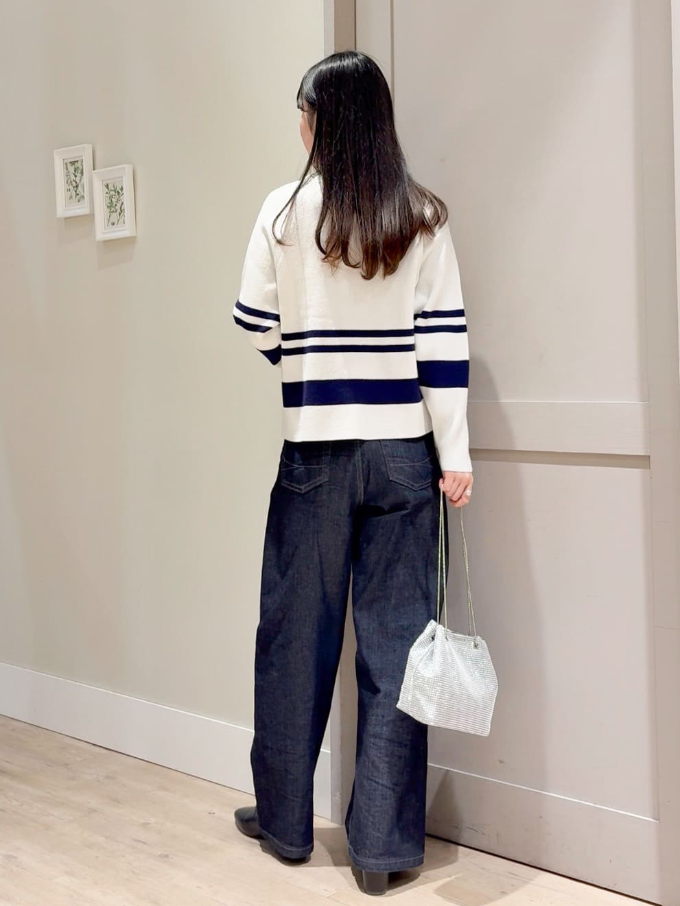 Mayuさんの「grove｜ラグランスリーブ肩釦ニット」を使ったコーディネート