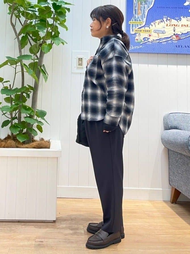 msatoさんの「Dessin｜【洗える】マットドレープワイドパンツ」を使ったコーディネート