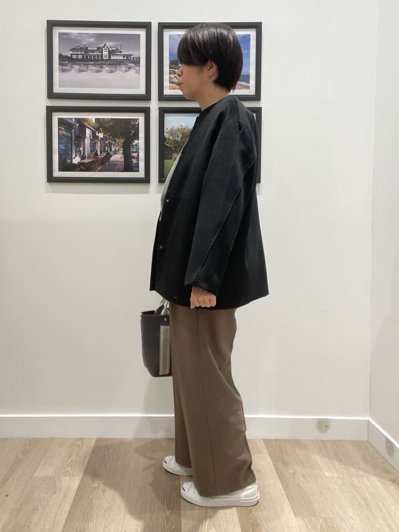 Naoさんの「Dessin｜【洗える】Dサガラ刺繍ワッペン付きニット」を使ったコーディネート