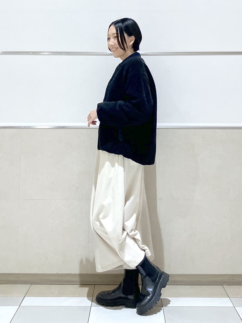 eriko さんの「Dessin｜【2WAY】リバーシブルタフタボアアウター」を使ったコーディネート