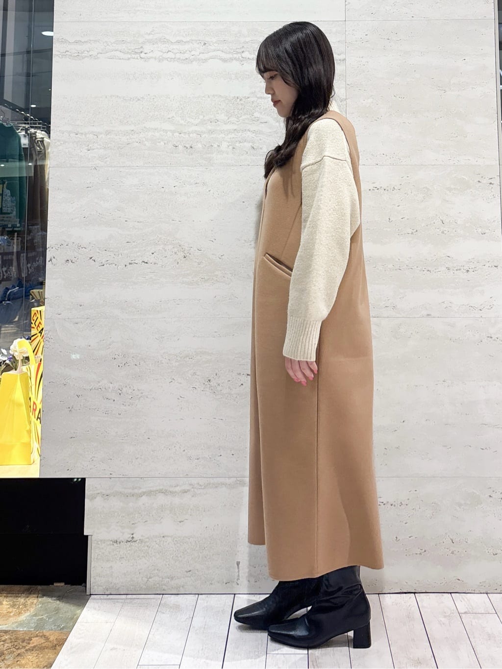 かほさんの「OPAQUE.CLIP｜ベーシックショートブーツ【THEシリーズ／抗菌防臭加工】」を使ったコーディネート