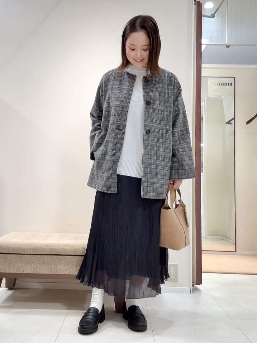 YUIさんの「UNTITLED｜【ミディ丈/軽やか】セミラグランリバー コート」を使ったコーディネート